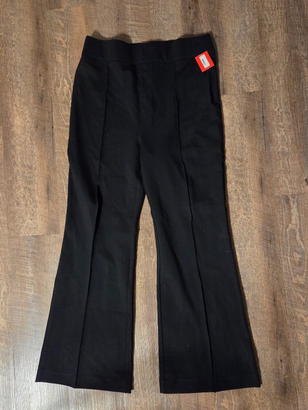 Spanx The Perfect Pant Black Knit Ponte Hi-Rise Flare Trouser Women's 2XL #20252